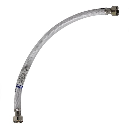 Thrifco Plumbing 1/2 Inch FIP x 1/2 Inch FIP x 30 Inch Long Flexible Braided PVC Riser 4400423